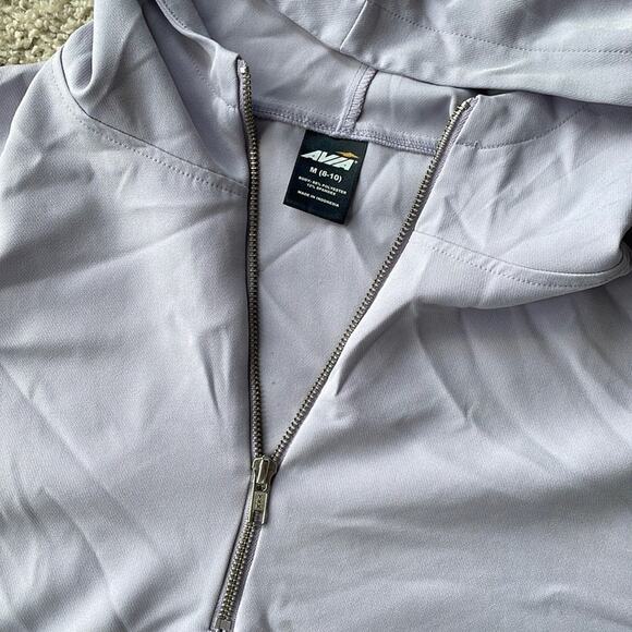 AVIA BARBIECORE Pastel Lavender Quarter-Zip Athletic Pullover Jacket Med - Picture 2 of 5